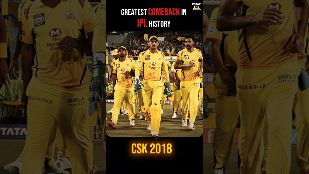 IPL&rsquo;s Greatest Comeback Ever 😳 CSK 2018