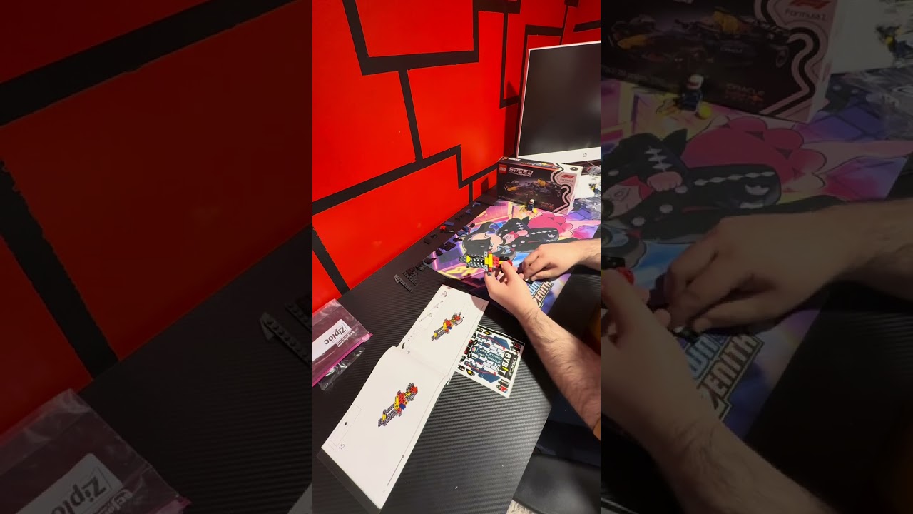 Part 1 of the Lego f1 Red Bull 