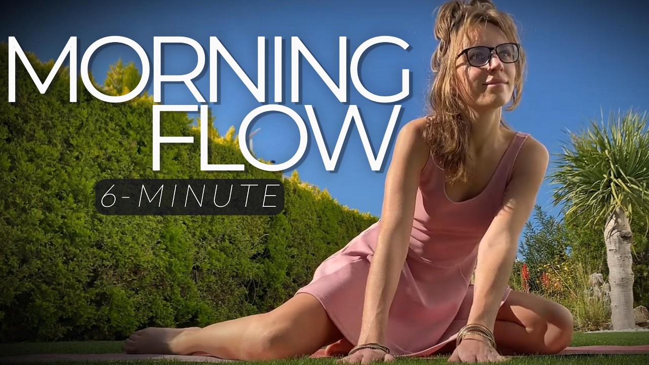 Morning Flow in My Garden | 6 minute Morning Stretch Outdoors