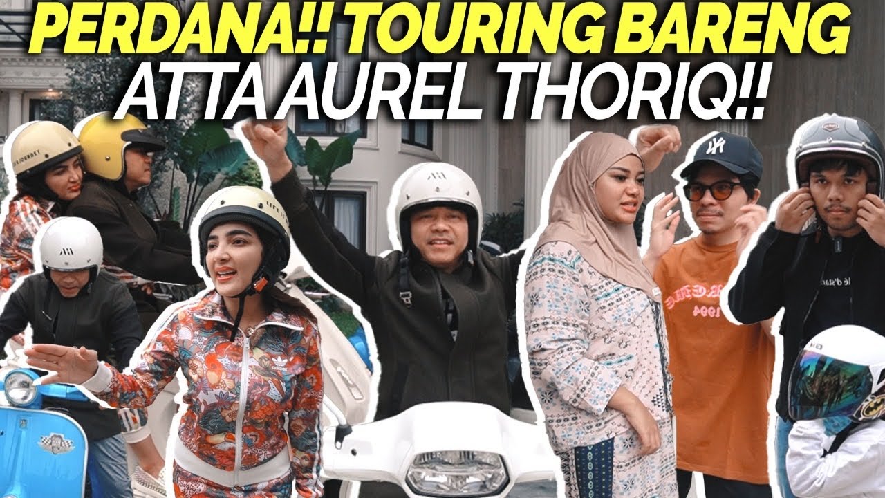 ATTA AUREL THORIQ NGINEP DI ISTANA CINERE!! ASHANTY AJAK TOURING NAIK VESPA!!