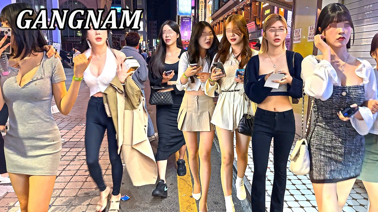 [4K 서울 강남의 미녀들 😍😍😍] 강남엔 미녀들이 많네요 😎😎😎GANGNAM/SEOUL/KOREA/JUST WALK