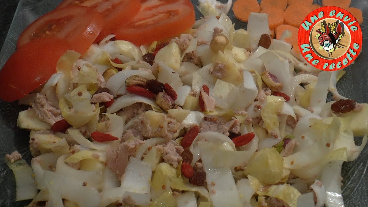 Salade d'endive au thon et à la pomme - Une envie, Une recette