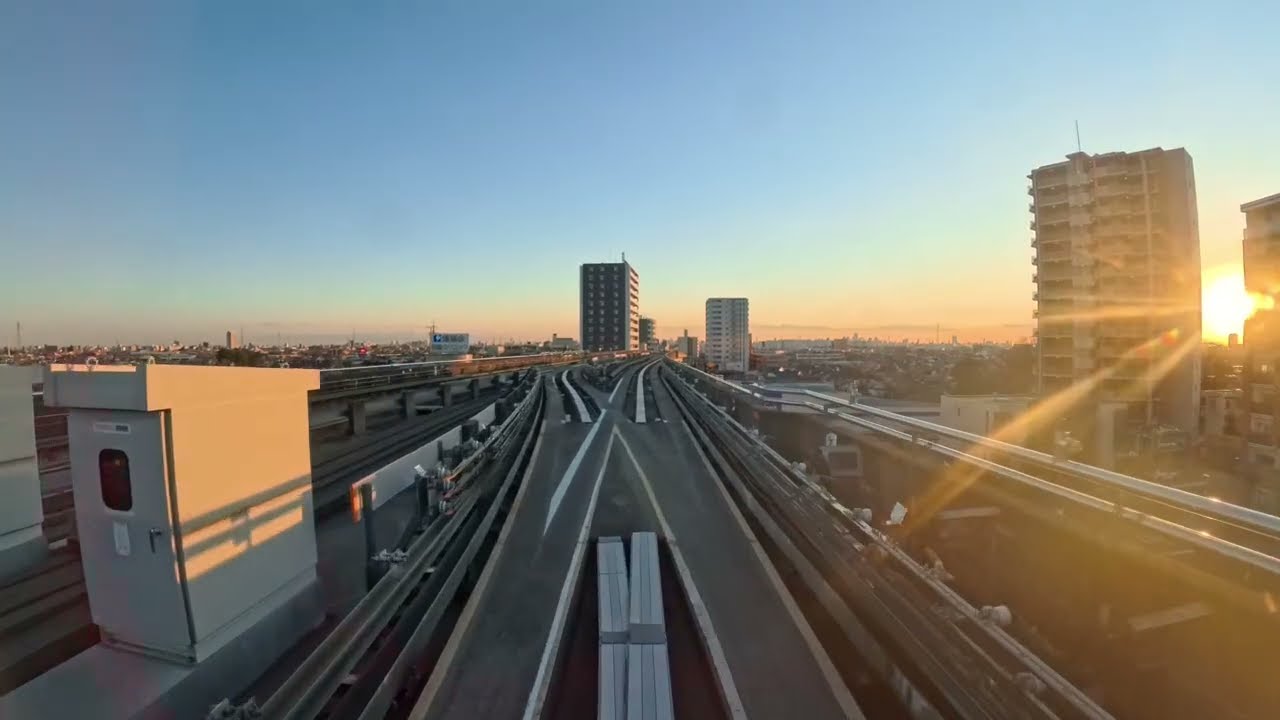 [Front View-4K] Toei Nippori-Toneri Liner-2 (January 14, 2025)