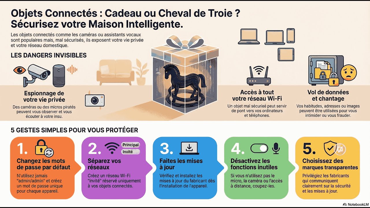 🎄 Objets connect&eacute;s &agrave; la maison : confort ou danger invisible ?