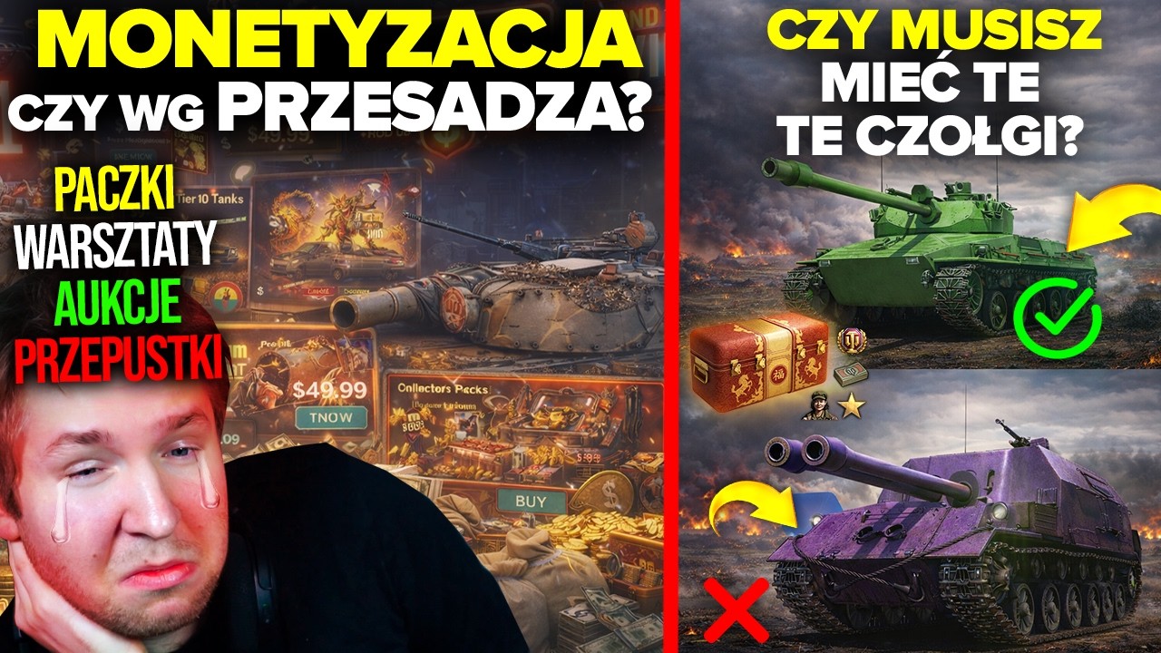 MONETYZACJA w WOT - WG PRZESADZA? CZY MUSISZ MIEĆ CZOŁGI z PACZEK?