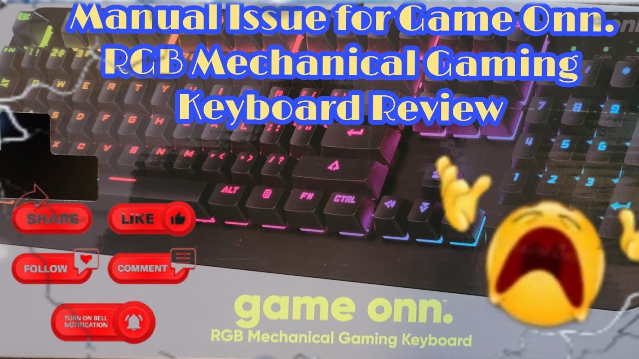 🤦‍♂️🤷🏽‍♂️Onn. RGB Machanical Gaming Keyboard for incorrect Manual issue and software download 🥴😵😱