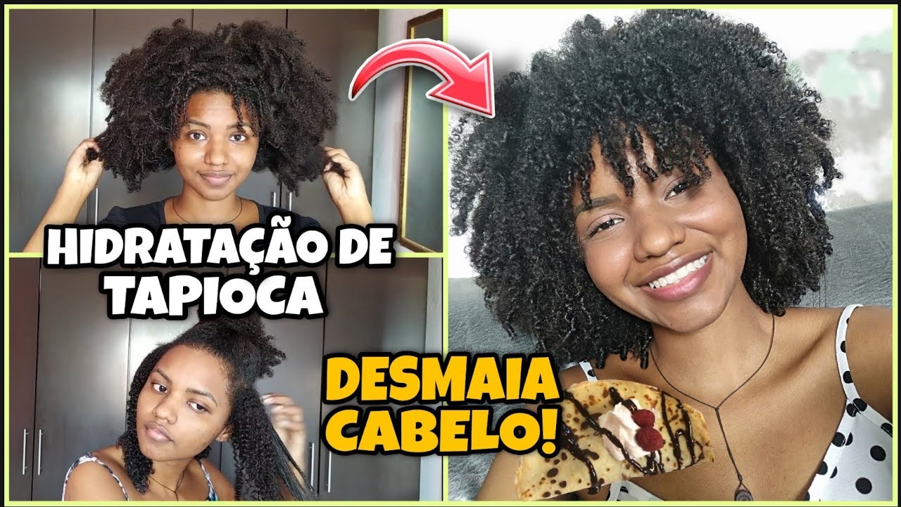 HIDRATAÇÃO DE TAPIOCA PARA CABELOS RESSECADOS E SEM BRILHO!