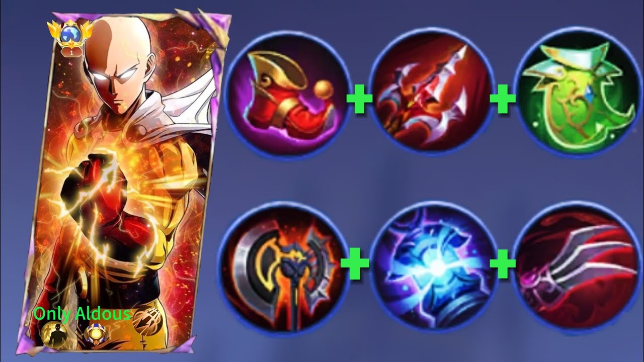 ALDOUS MAX LIFESTEAL BUILD AND EMBLEM (lifesteal build 💀) solo rank gameplay 