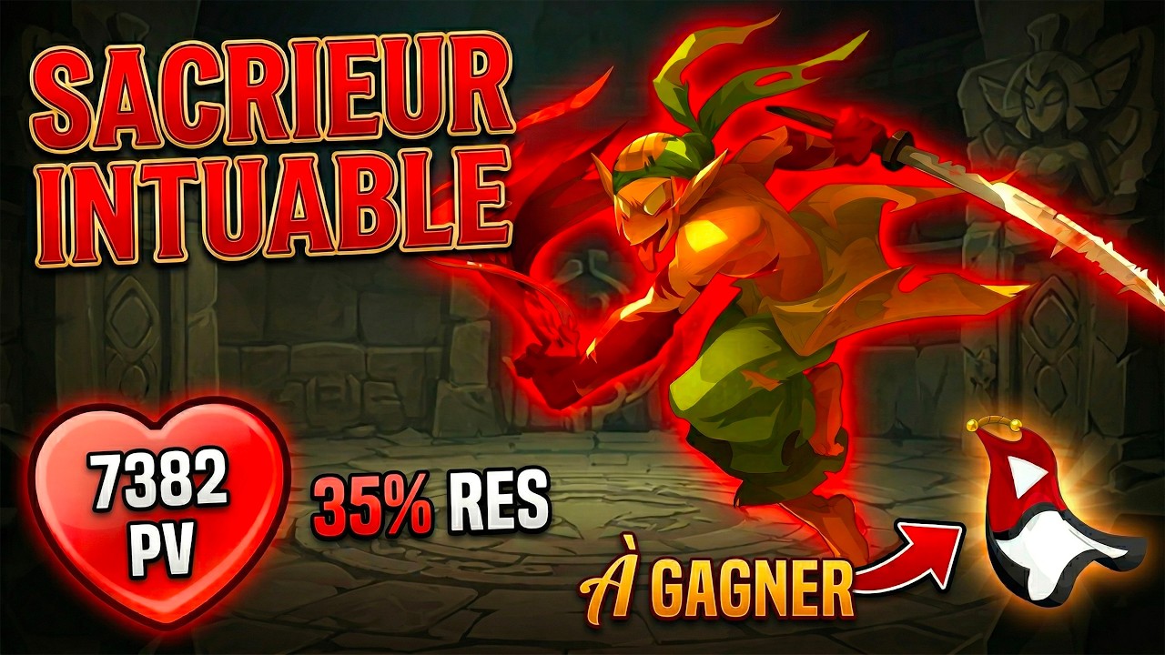 SACRIEUR TERRE ULTRA TANKY 7382 PV & TIOUBE A GAGNER - DOFUS TOUCH 2026