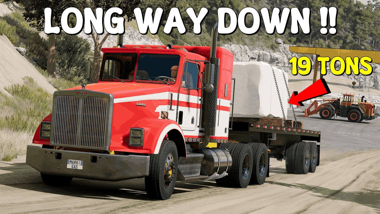 GAVRIL T-SERIES HEAVY MARBLE BLOCK TRANSPORT | BeamNG.Drive Cinematic