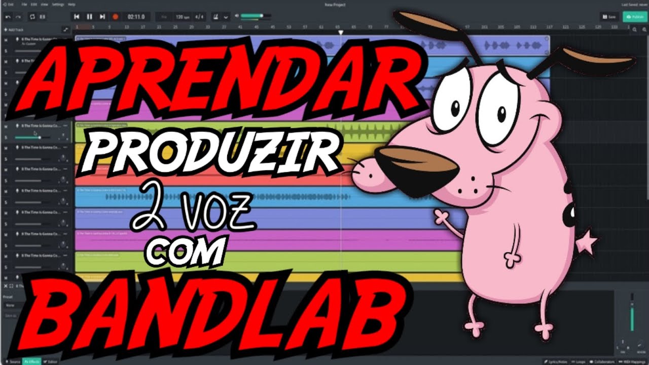 Aprenda produzir 2 voz com BANDLAB