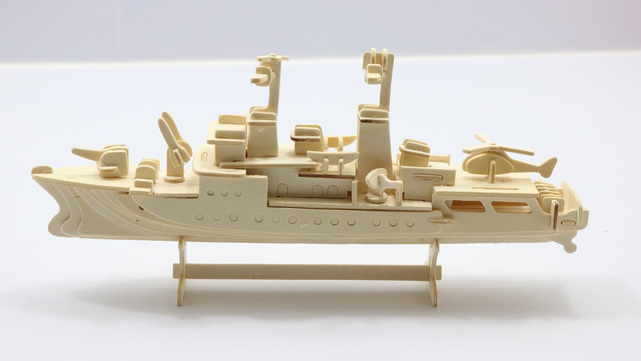 DIY Woodcraft Construction Kit Destroyer#1