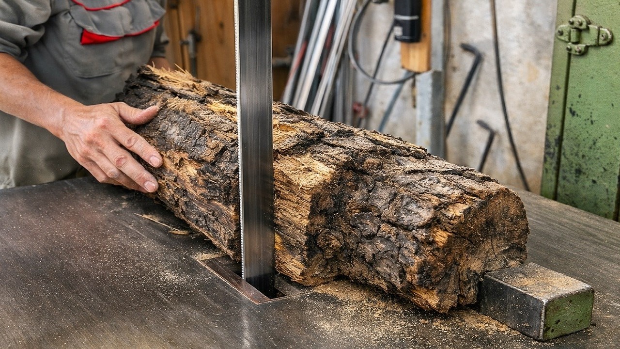 Carpenter's Son Creates STUNNING Dining Table from Rotten Wood
