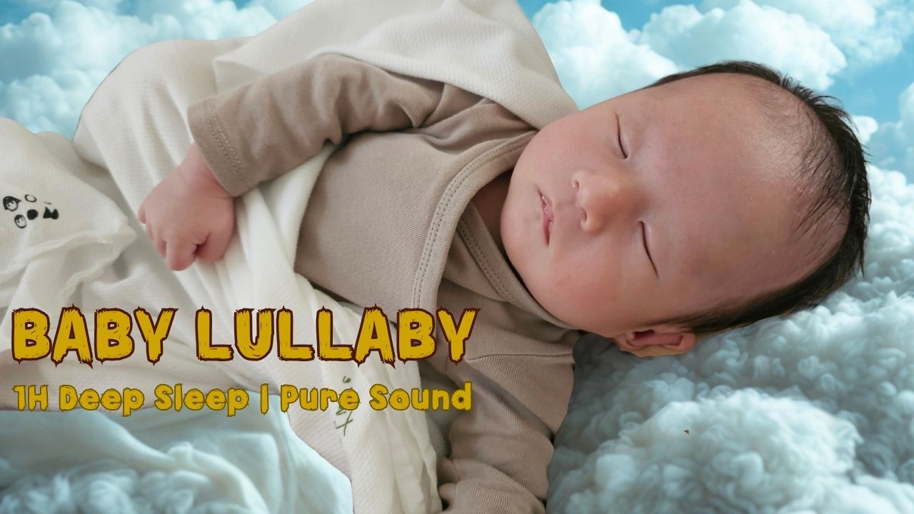 1 Hour Baby Lullaby with Gentle Stream Sounds | Pure Piano for Deep Sleep (40-45 BPM)