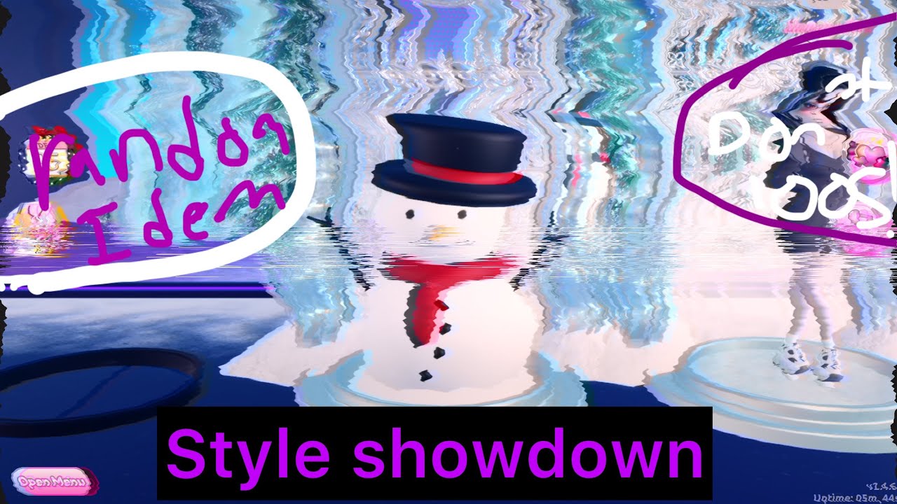 Playing style showdown in dress to impress