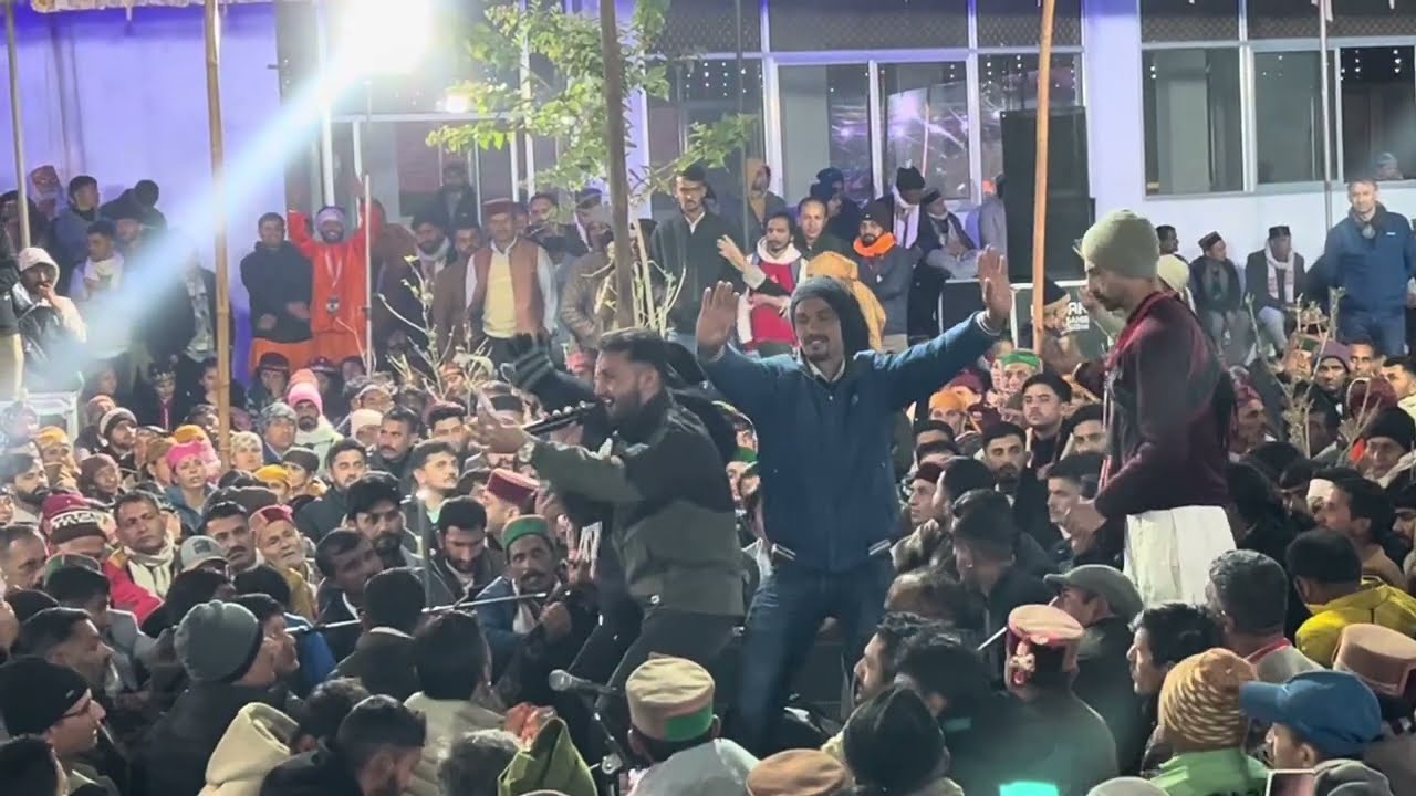 एक शाम महफ़िल के नाम द्राविल गाव में चालदा महाराज के जागडे मैं लगी सिरमौरी महफ़िल नाटी 