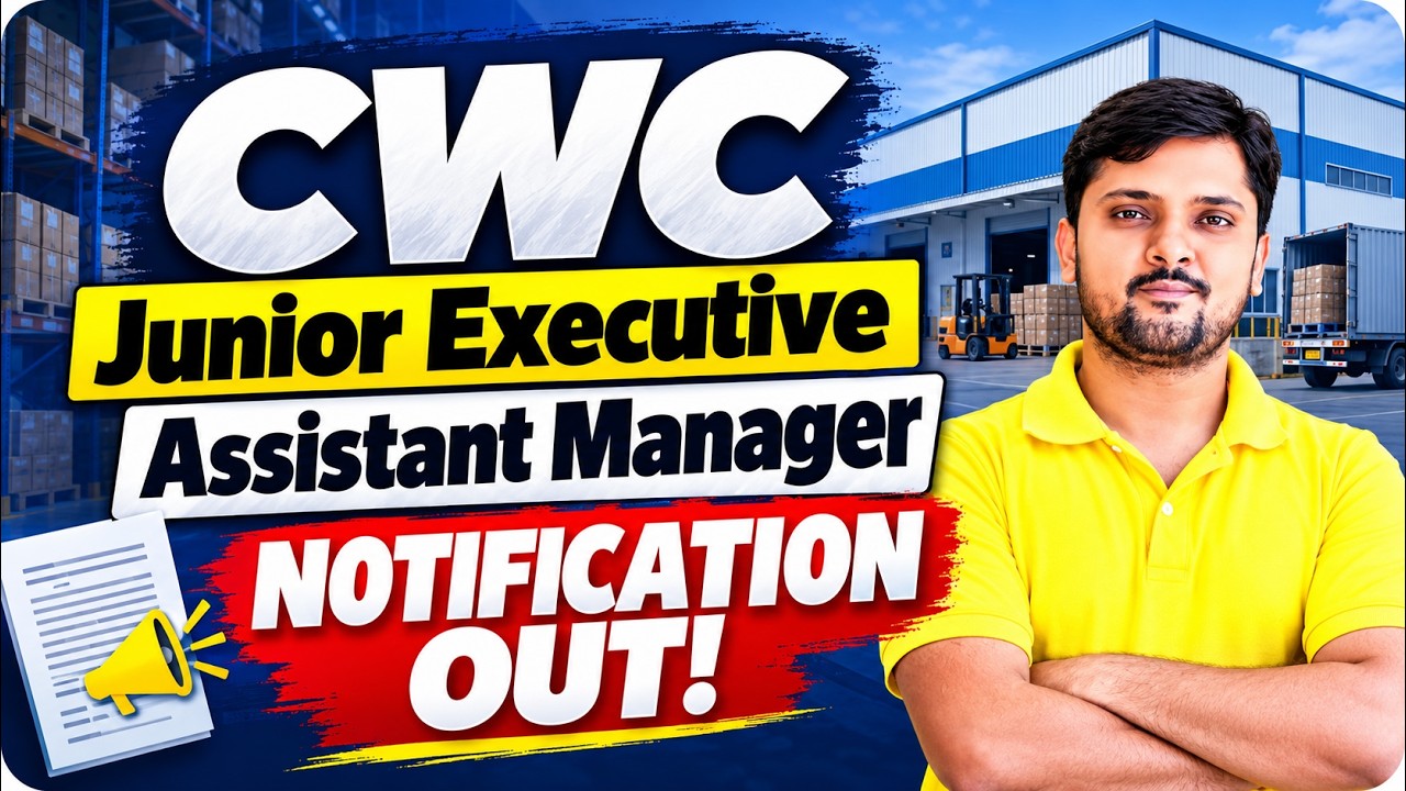 Central Warehousing Corporation notification 2026 Out | | Salary, Age Limit, Qualification, Syllabus