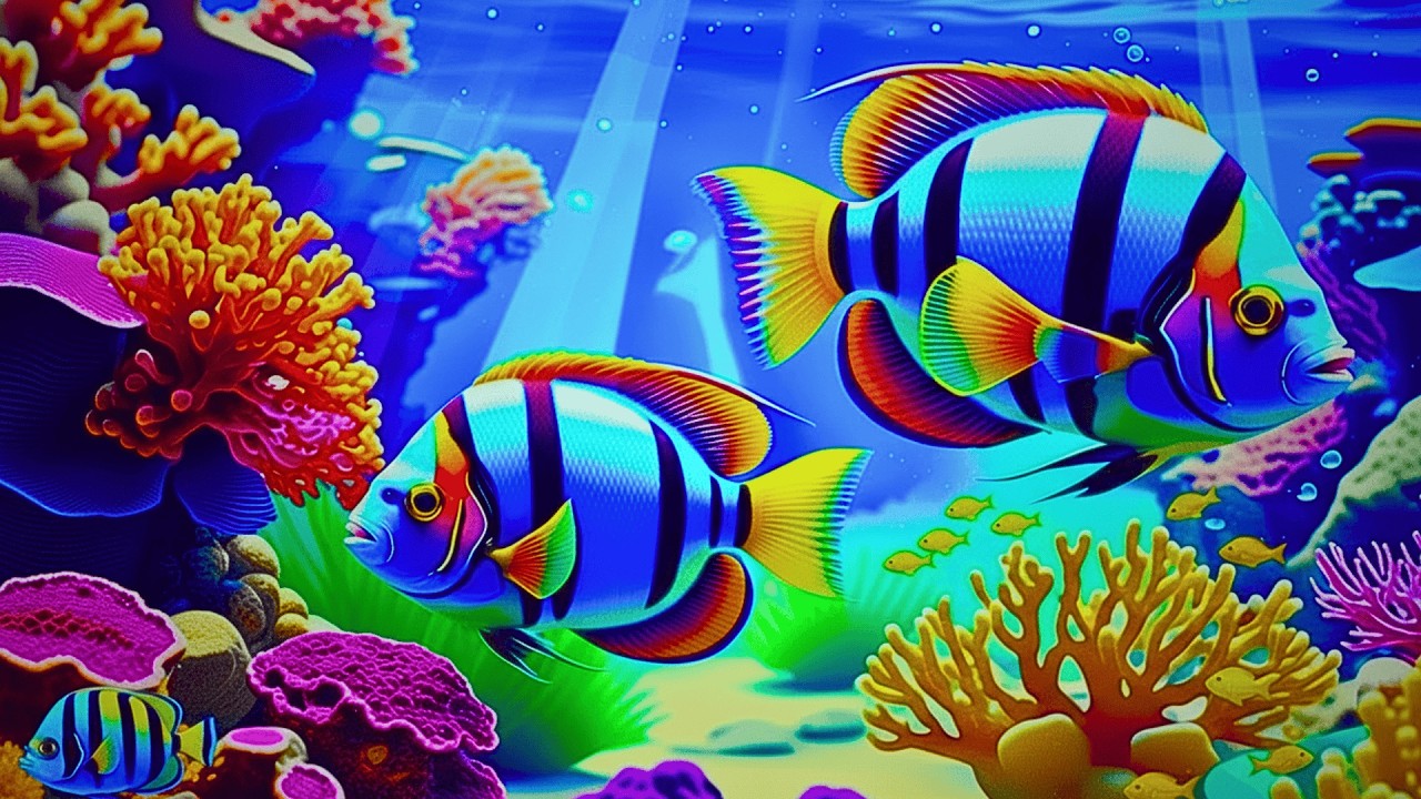 The Best 4K Aquarium 🐠 Dive Into The Mesmerizing Underwater Realm, Sea Jellyfish, Coral Reefs