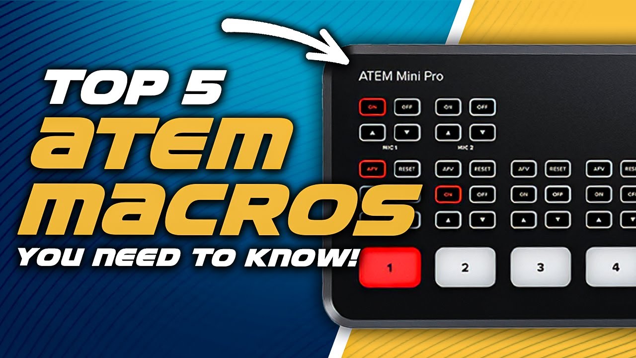 5 ATEM Mini Pro Macros You NEED to Know! | My Best Atem Macros