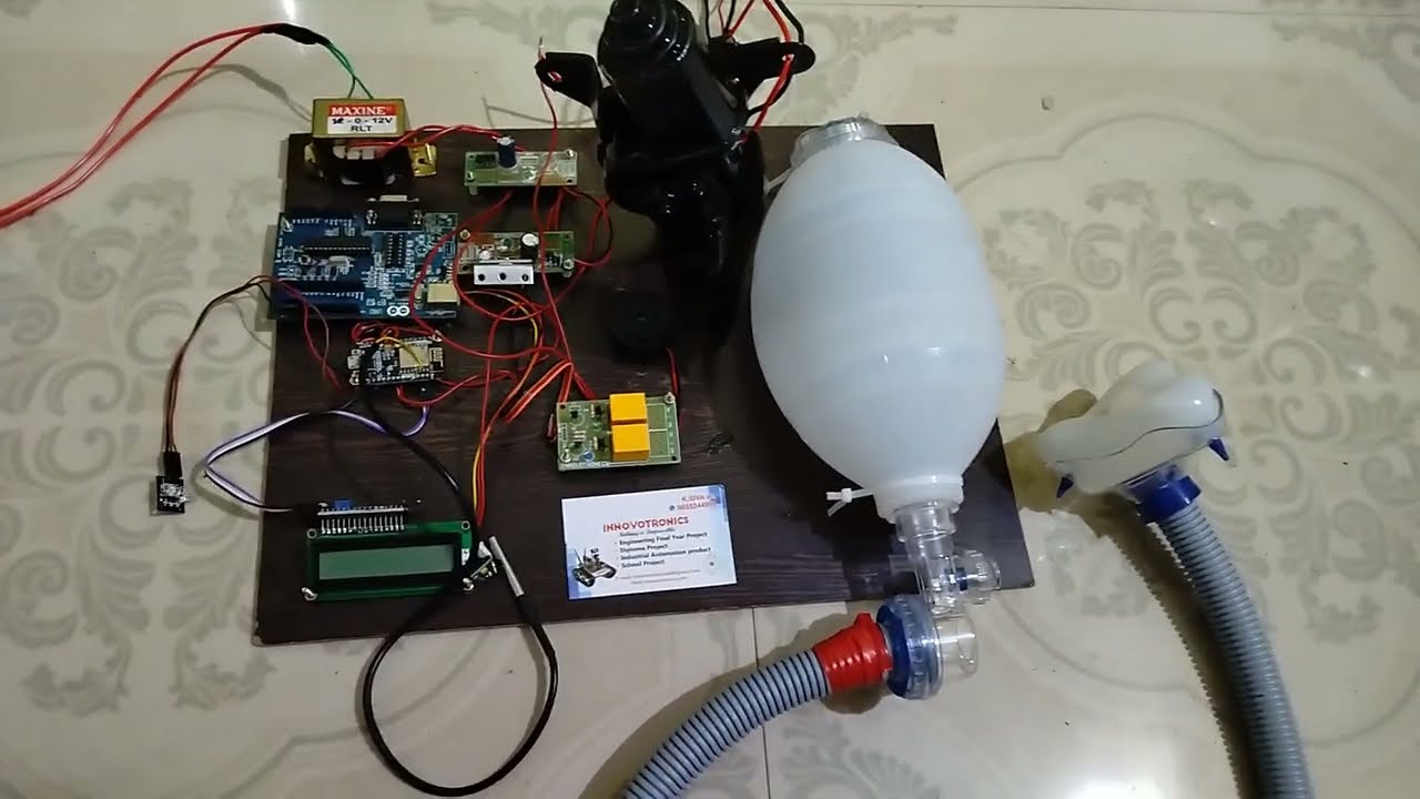 DIY Ventilator using Arduino with Blood Oxygen Sensing For Covid Pandemic in TAMIL