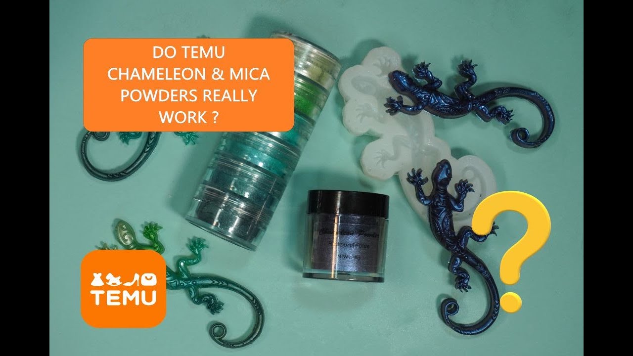 Тестирую хамелеон и слюдяные порошки Temu! Работают ли они? УФ-смола Temu и симпатичная форма в в...
