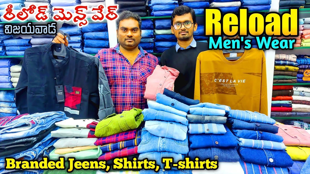 Reload Mens Wear|Vijayawada|Branded Jeans TShirts|Gents Wear| Vijayawada Vlog|Manhar|Tipsy Topsy