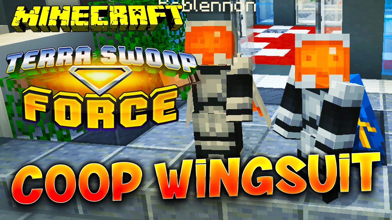FANTA ET BOB COOP EN WINGSUIT !!! - Map Minecraft Terra Swoop Force