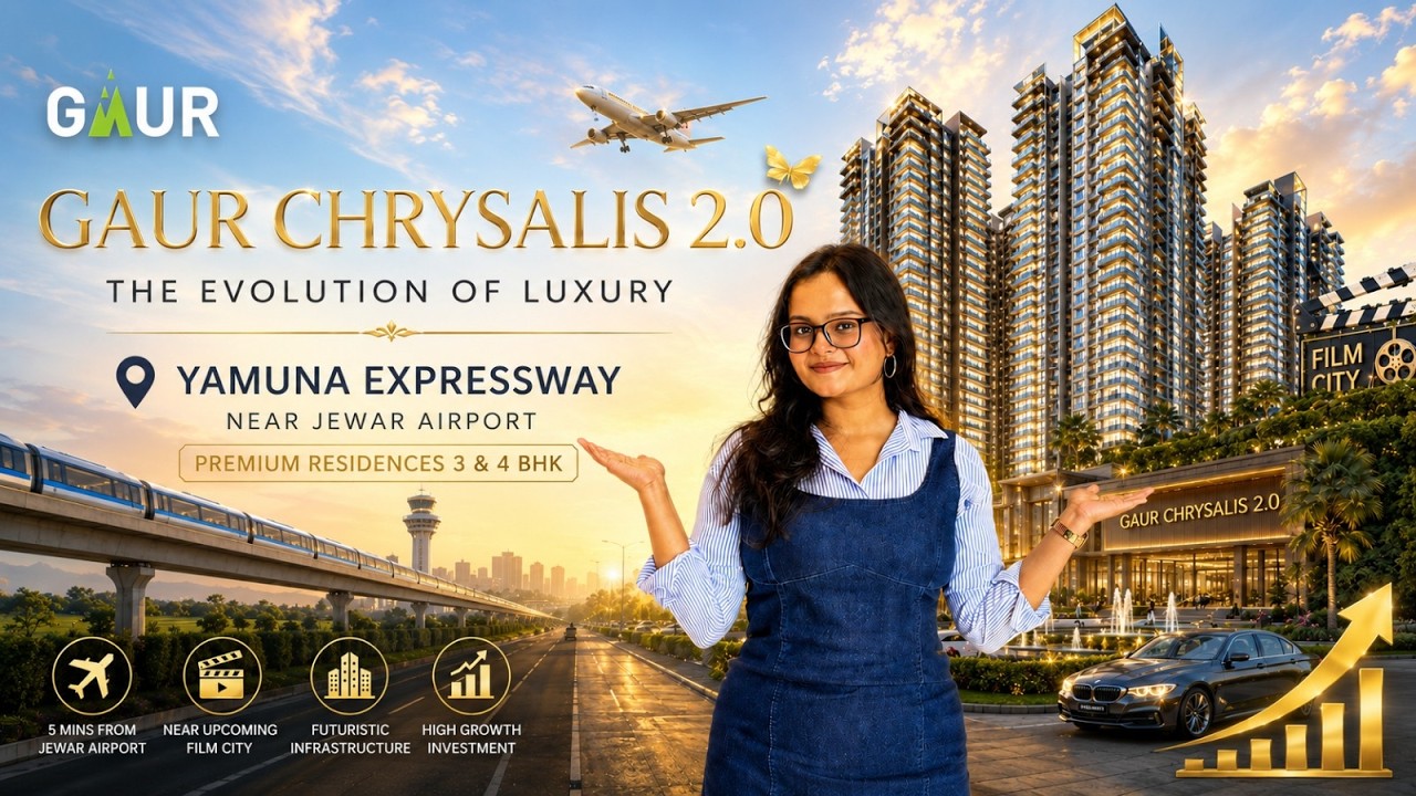 Gaur Chrysalis Yamuna Expressway | 3 & 4 BHK Luxury Homes | Sector 22D Yamuna Expressway Review