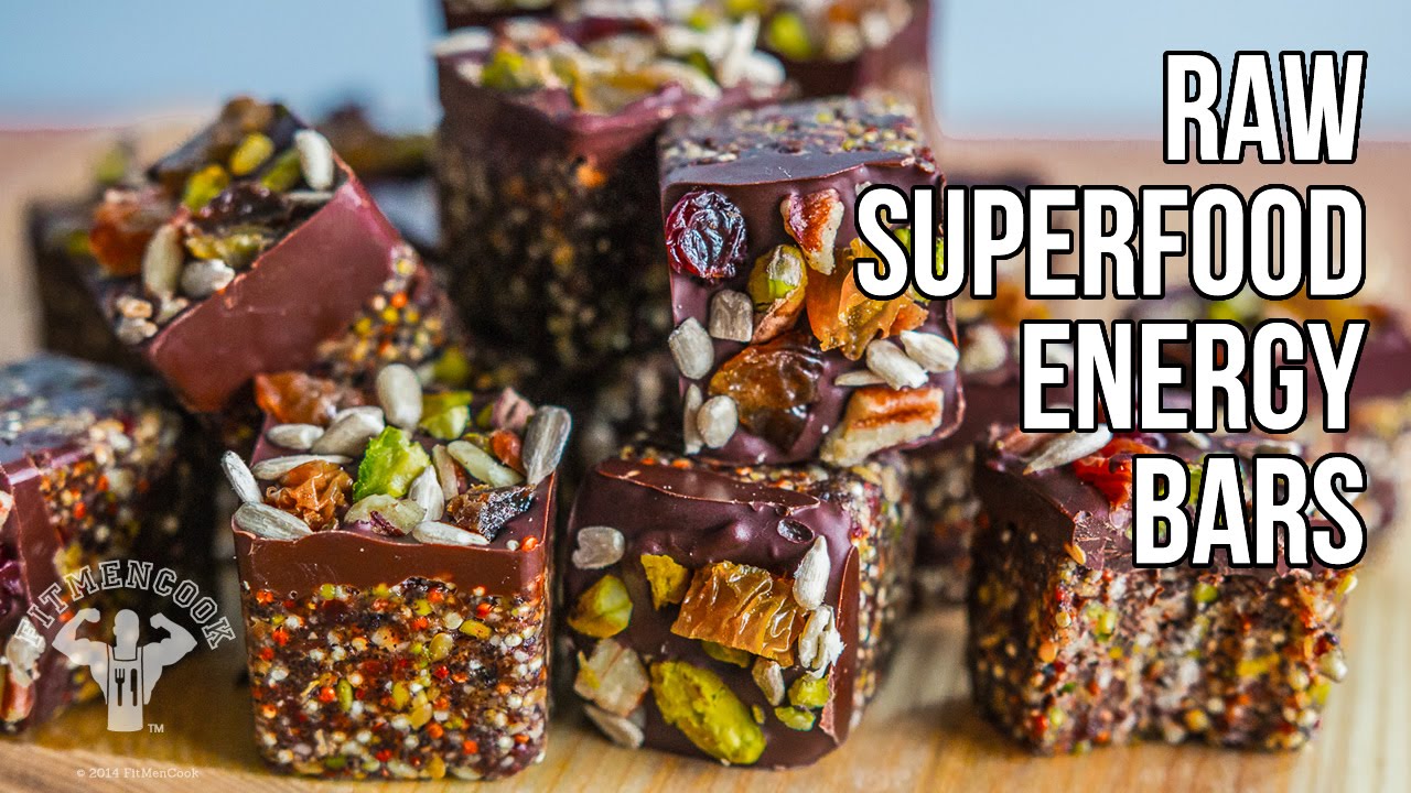 Raw Superfood Energy Bars  / Barras Energéticas con Súper Alimentos Crudos
