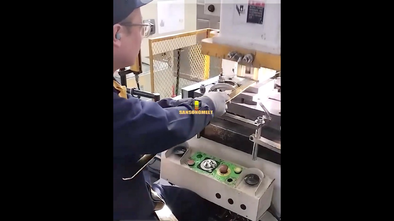 SanSongMelt- Gold Bar Making Machine Mint Bars Coins Machine Logo Stamping Machine