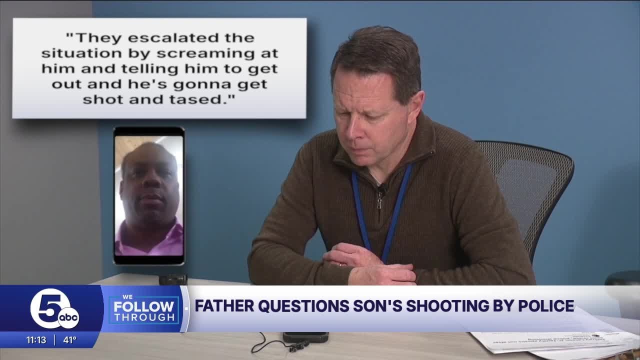 Father speaks out after son shot 4 times by police after chase
