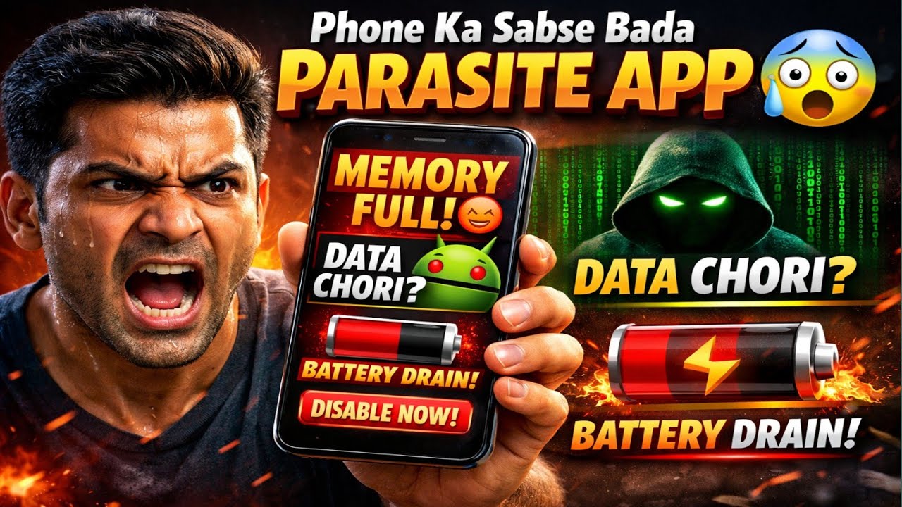 👉 “Phone Ka Sabse Bada Parasite App 😨 Data Chori + Battery Drain | Disable Now” Memory Full Problem😡
