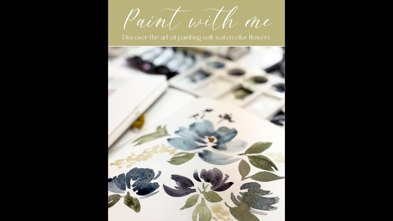 Watercolor Meditation - Paint Soft Dreamy Watercolor Florals with Terri Conrad for Bloom True