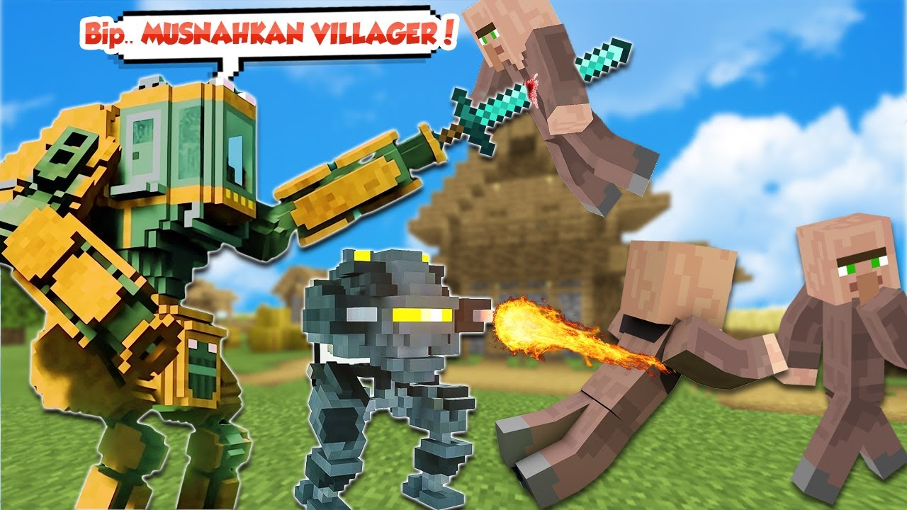 ROBOT ROBOT GILA INI MENYIKSA PARA VILLAGER YG KASIAN !!! - Siksa Villager#35