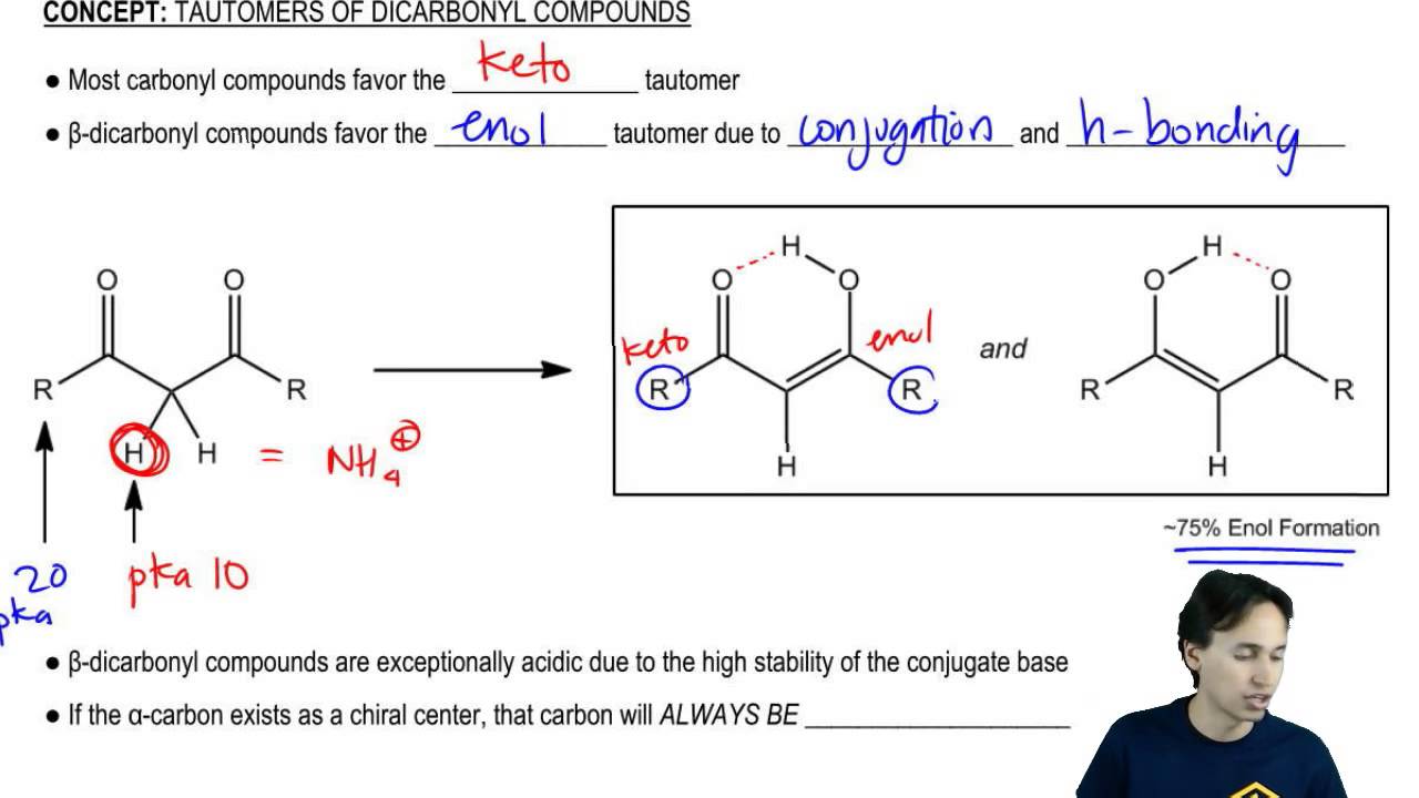 Tautomers of Dicarbonyl Compounds