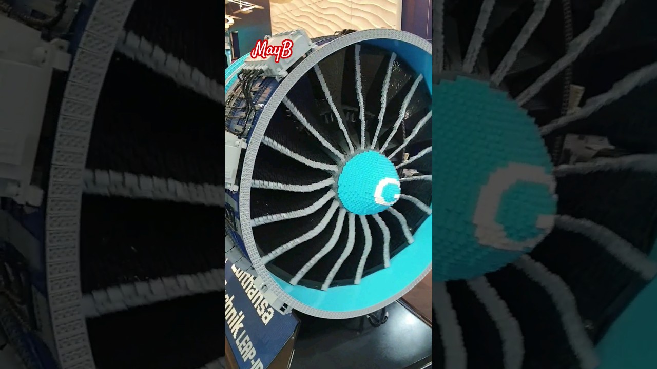 Lufthansa Technik Lego CFMI Leap engine 