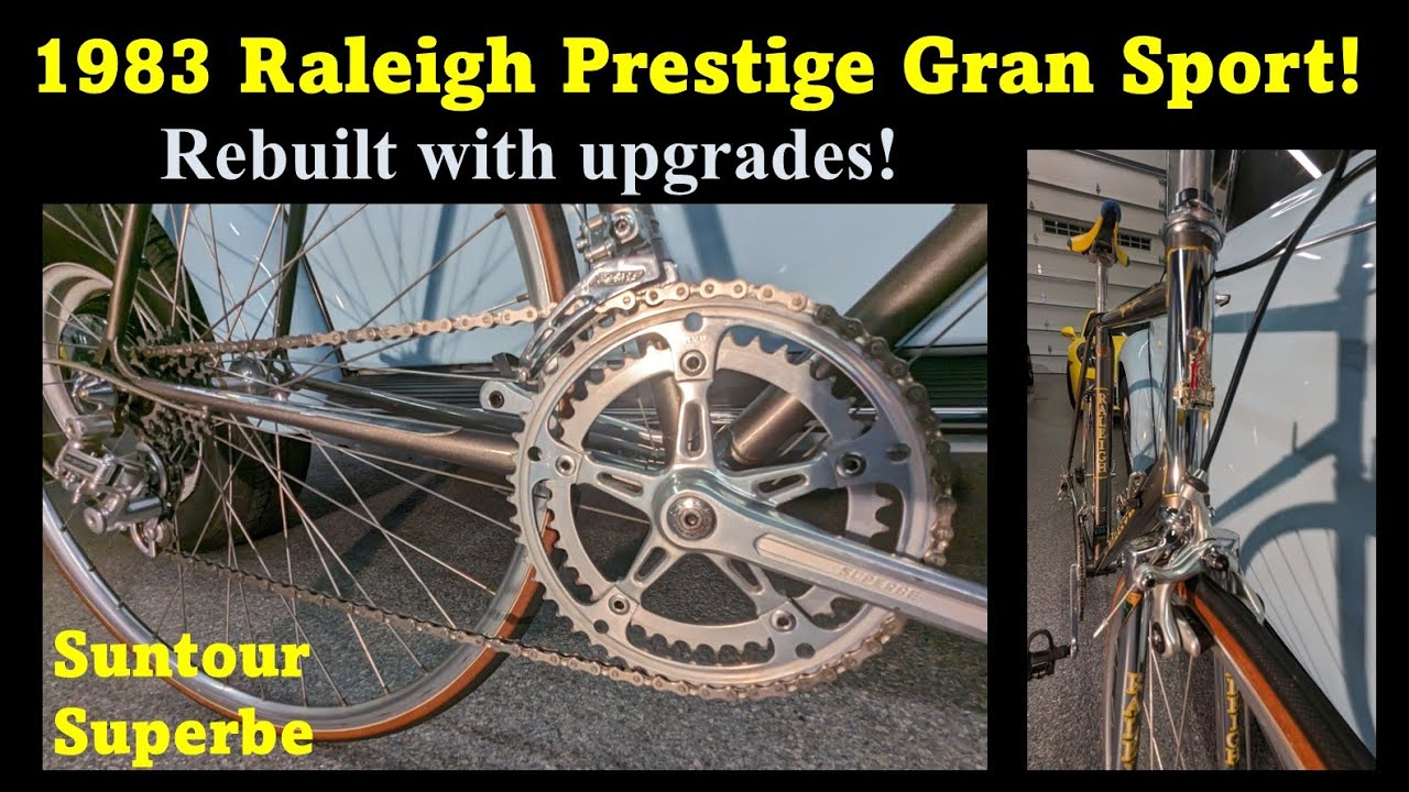 1983 Raleigh Prestige Overhaul and Upgrades. Complete tear down and rebuild. Restoration