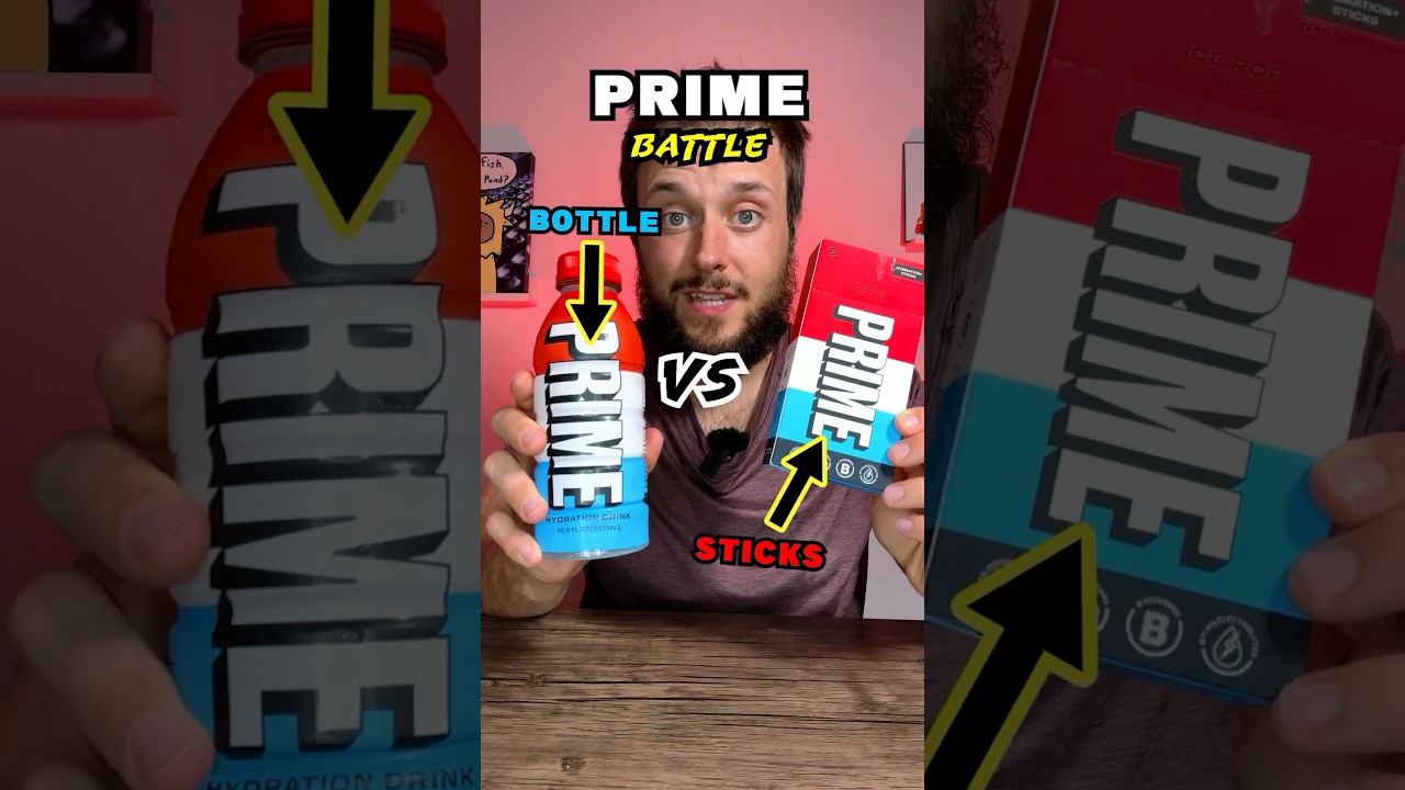 Бутылка для питья PRIME Ice Pop против палочек!