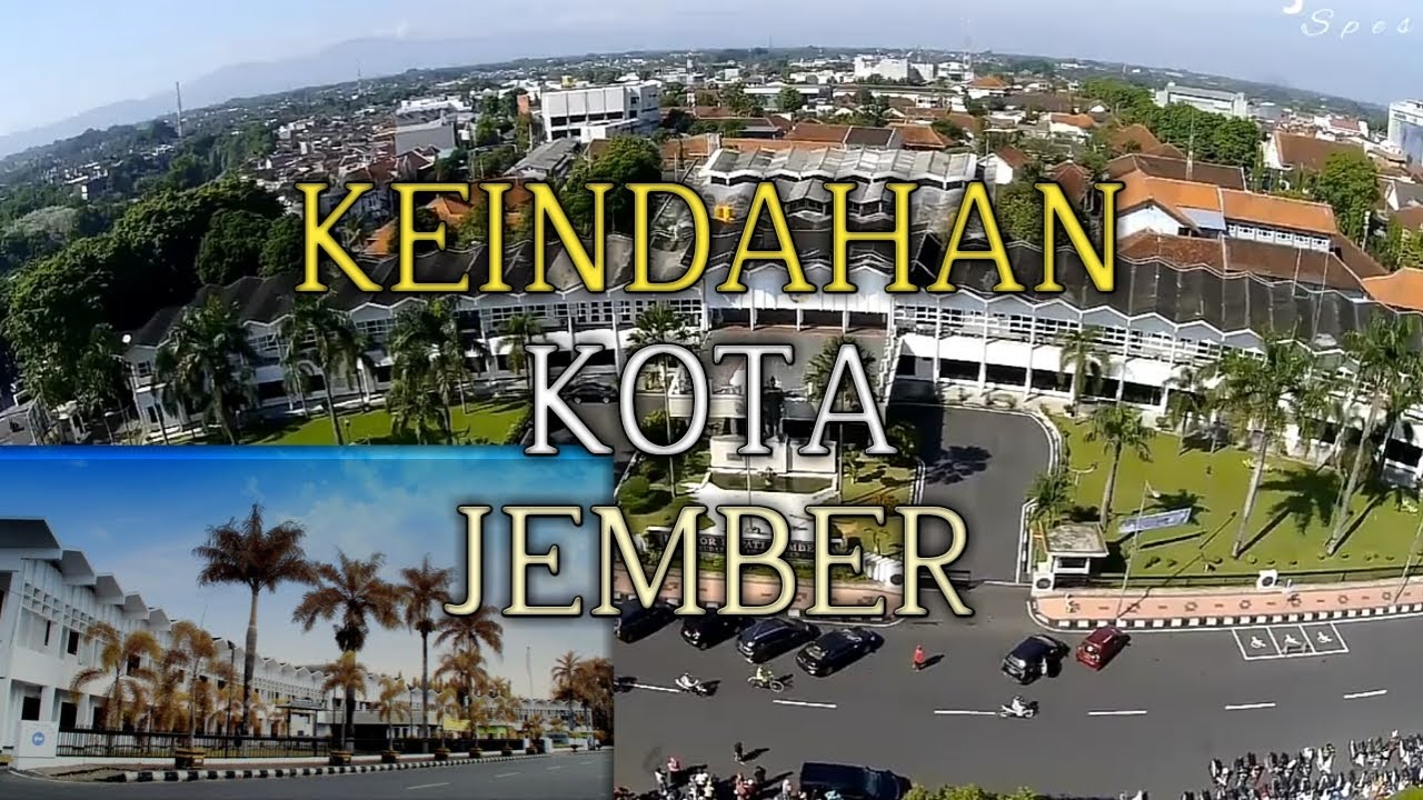 Keindahan kota Jember dari atas