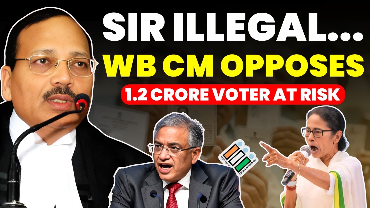 SIR IN WB ILLEGAL......WB CM OPPOSES ECI ACTION.....1.2 CRORE VOTER AT RISK #supremecourtofindia
