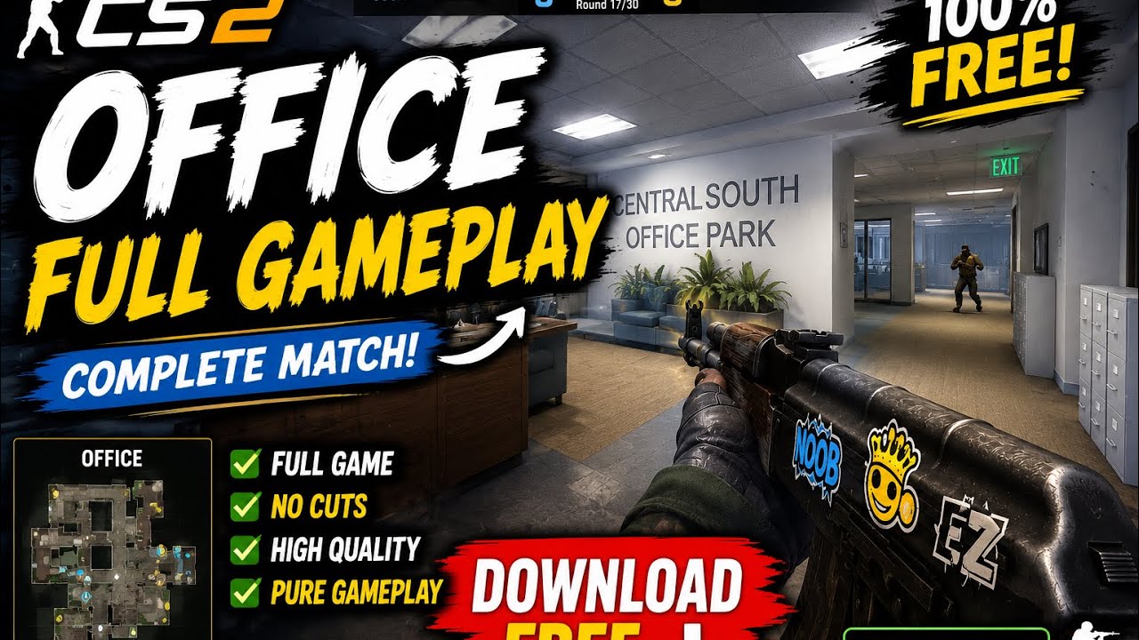 CS2 Full Match Competitive Dust FREE Background Gameplay