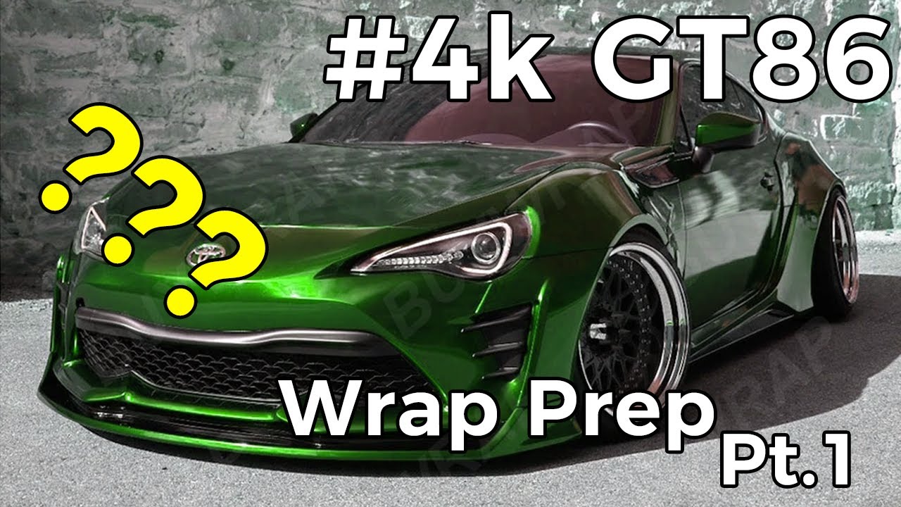 GT86 Rocket Bunny V2 Wrap Prep Part 1