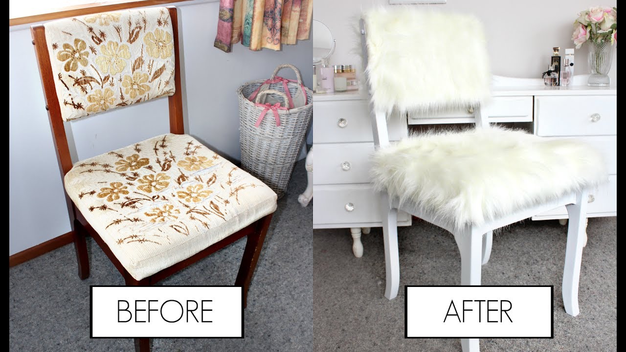 DIY FOR DUMMIES MAKEUP CHAIR ON A BUDGET || MAKEUP BY ANNALEE