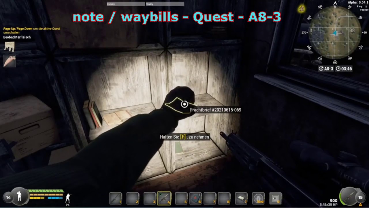 Will to Live Online - Waybill (Frachtbrief)(накладная) Depot Quest - Key 50 - Guide