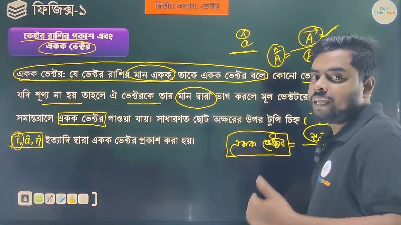 ফিজিক্স -১ । ২য় অধ্যায় । ভেক্টর । ডিপ্লোমা ১ম & ২য় সেমিস্টার। বেসিক থেকে এডভান্স। সুপার সাজেশন ।