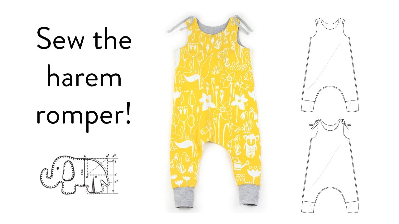 Sew the harem romper pattern from Brindille and Twig with Megan!