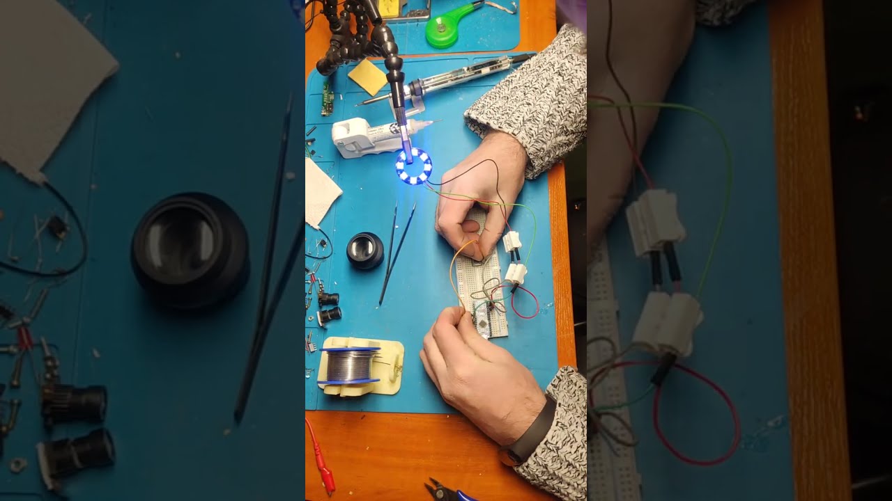 Setting Up an Addressable LED Ring for DIY Microscope Lighting | Electronics Lab
