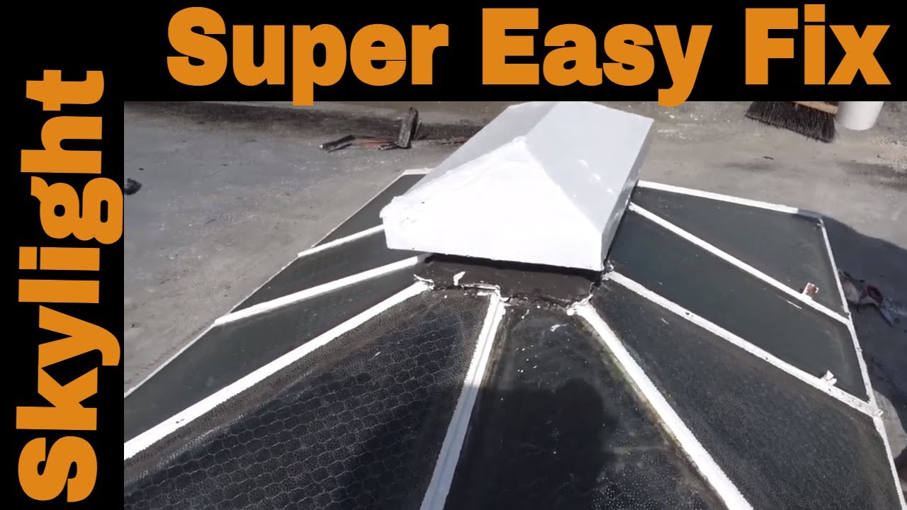 Repairing Leaking Skylights Permanently: The only Sealant that sticks to Glass/Metal/EPDM