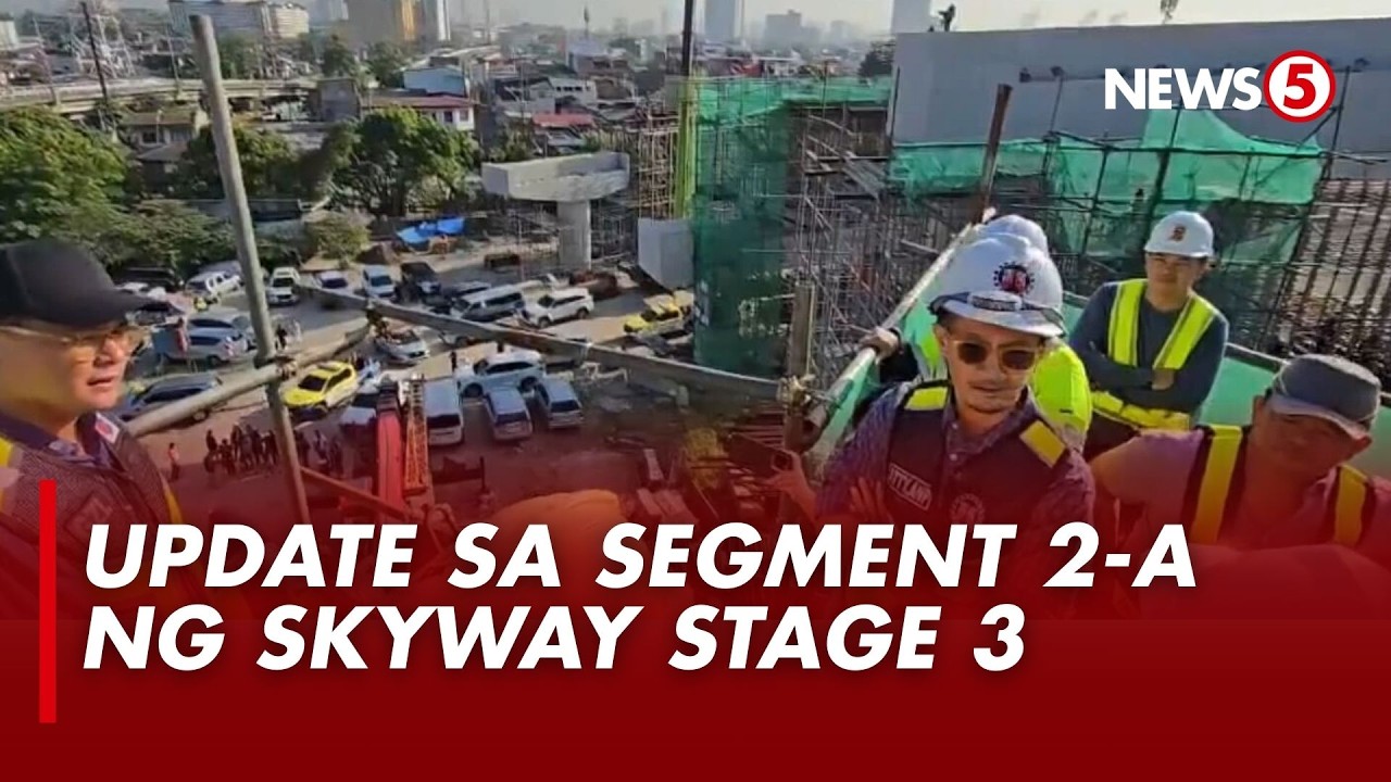 Konstruksyon ng bahagi ng Skyway Stage 3, ininspeksyon ng DPWH at DOTr