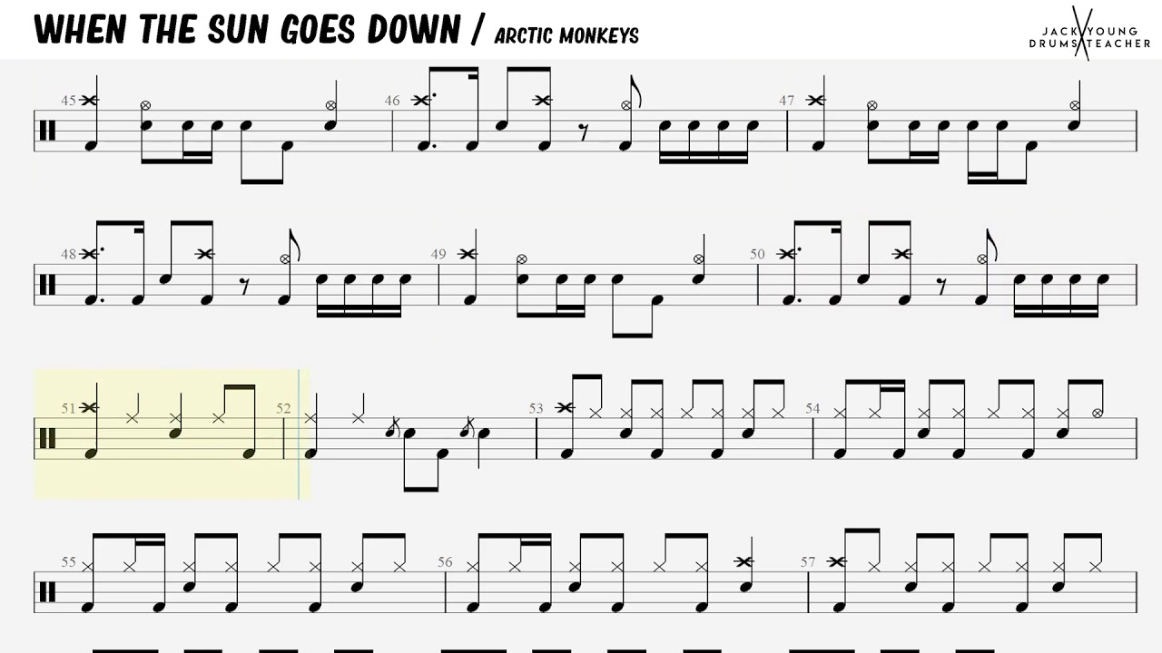 How To Play When The Sun Goes Down - Arctic Monkeys 🥁